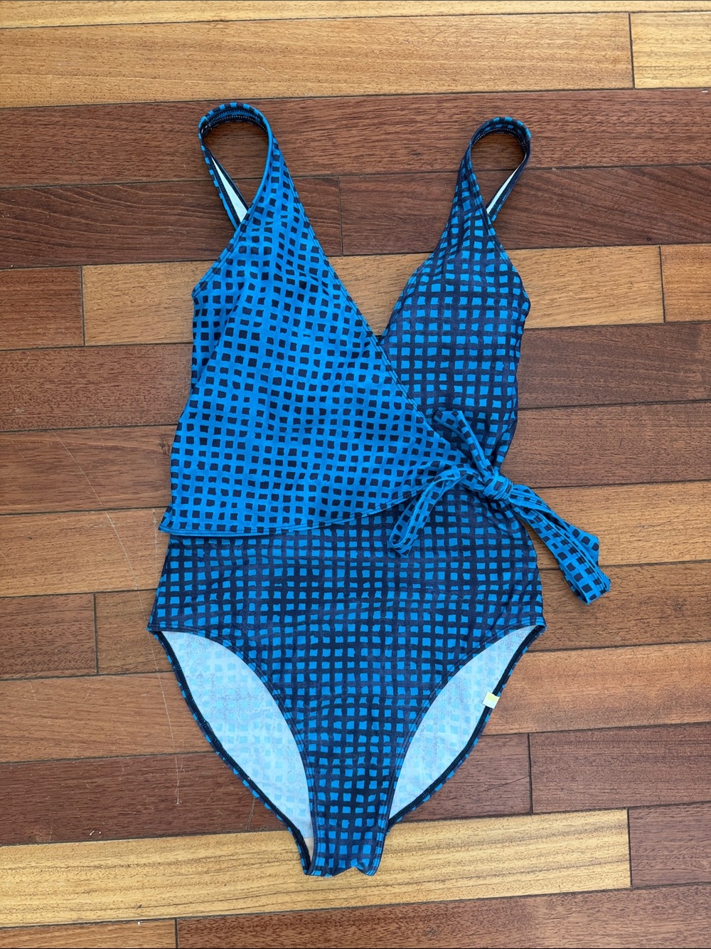 SUMMERSALT The Long Torso Perfect Wrap One Piece Size 6LT Blue NWOT